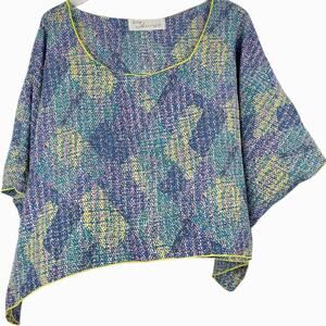 Vintage Havana Flouncy Wide Neck Crop Top Sz XL